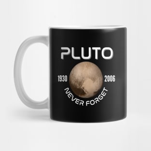 Pluto Never Forget Planet RIP 1930 - 2006 Mug